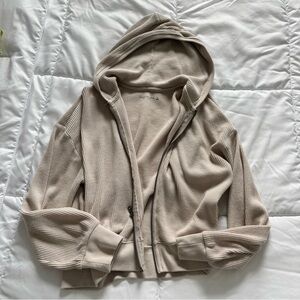 Abercrombie & Fitch Beige Hooded Jacket